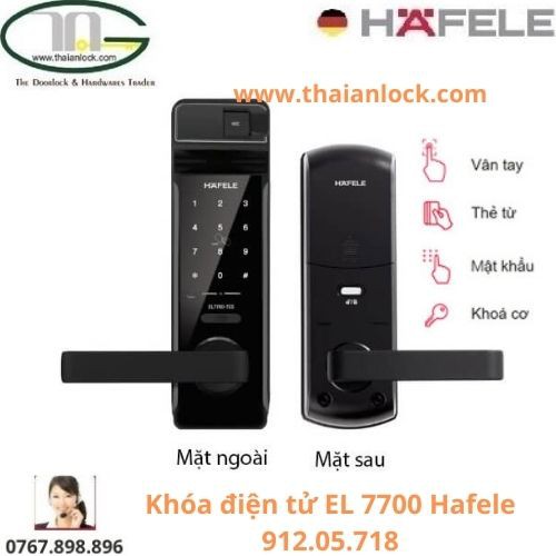 Khóa điện tử Hafele EL 7700-TCS-912.05.718 (912.05.583)