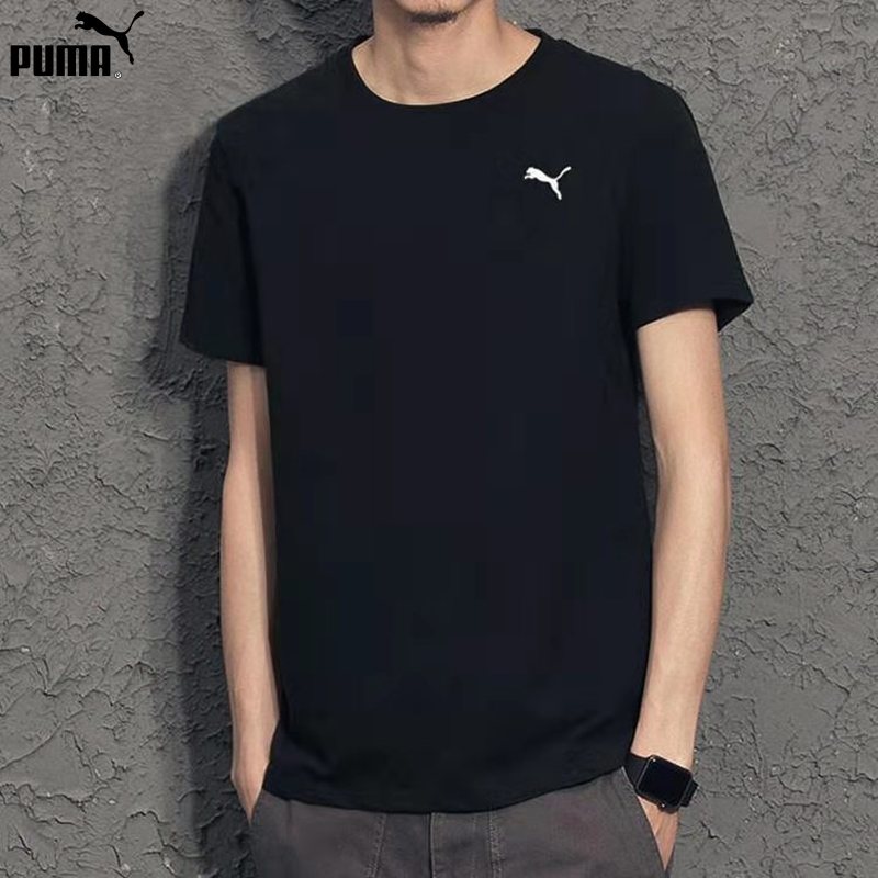 PUMA Áo Thun Nam Tay Ngắn Cổ Tròn Chất Liệu Cotton Size S-2Xl