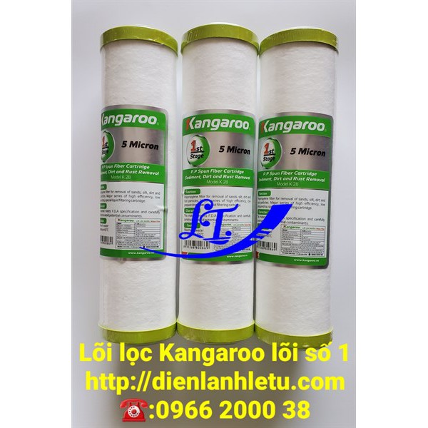 BỘ LÕI LỌC MÁY LỌC NƯỚC KANGAROO 1, 2, 3  - HÀNG CHÍNH HÃNG