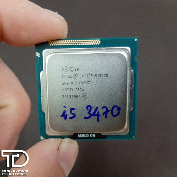 Bộ vi xử lý Intel Core i5 3470 socket 1155 (4 lõi, 4 luồng) lắp dòng main H61, B75, Z77