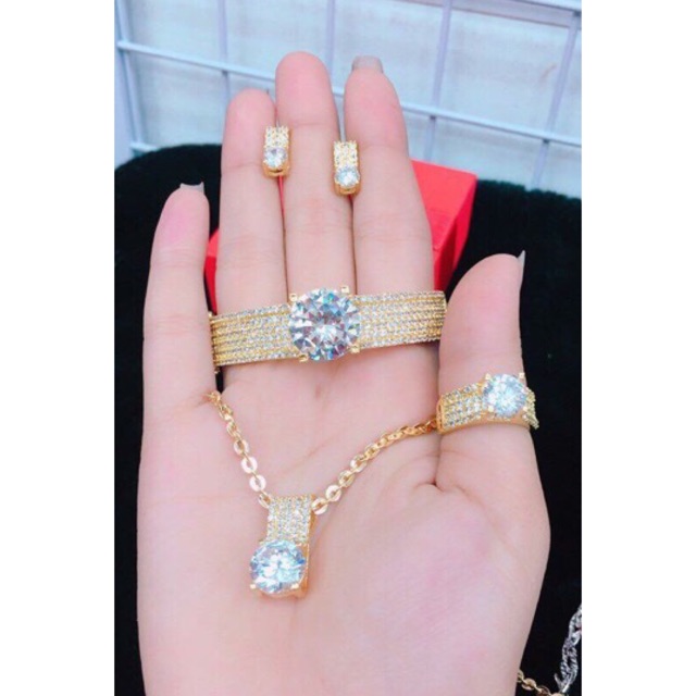 Bộ trang sức nữ cao cấp đồng non
