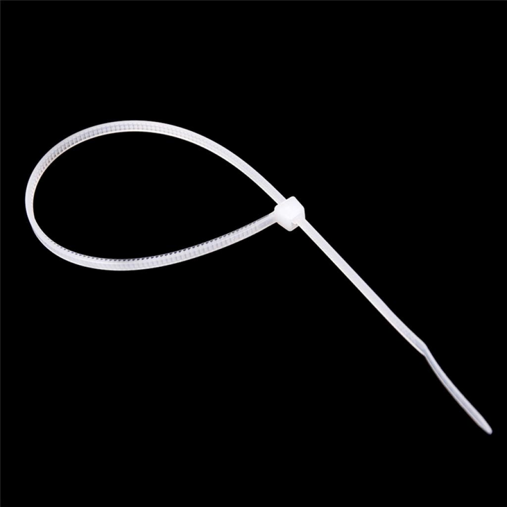 Set 100 dây rút nylon màu trắng / đen cao cấp 365
