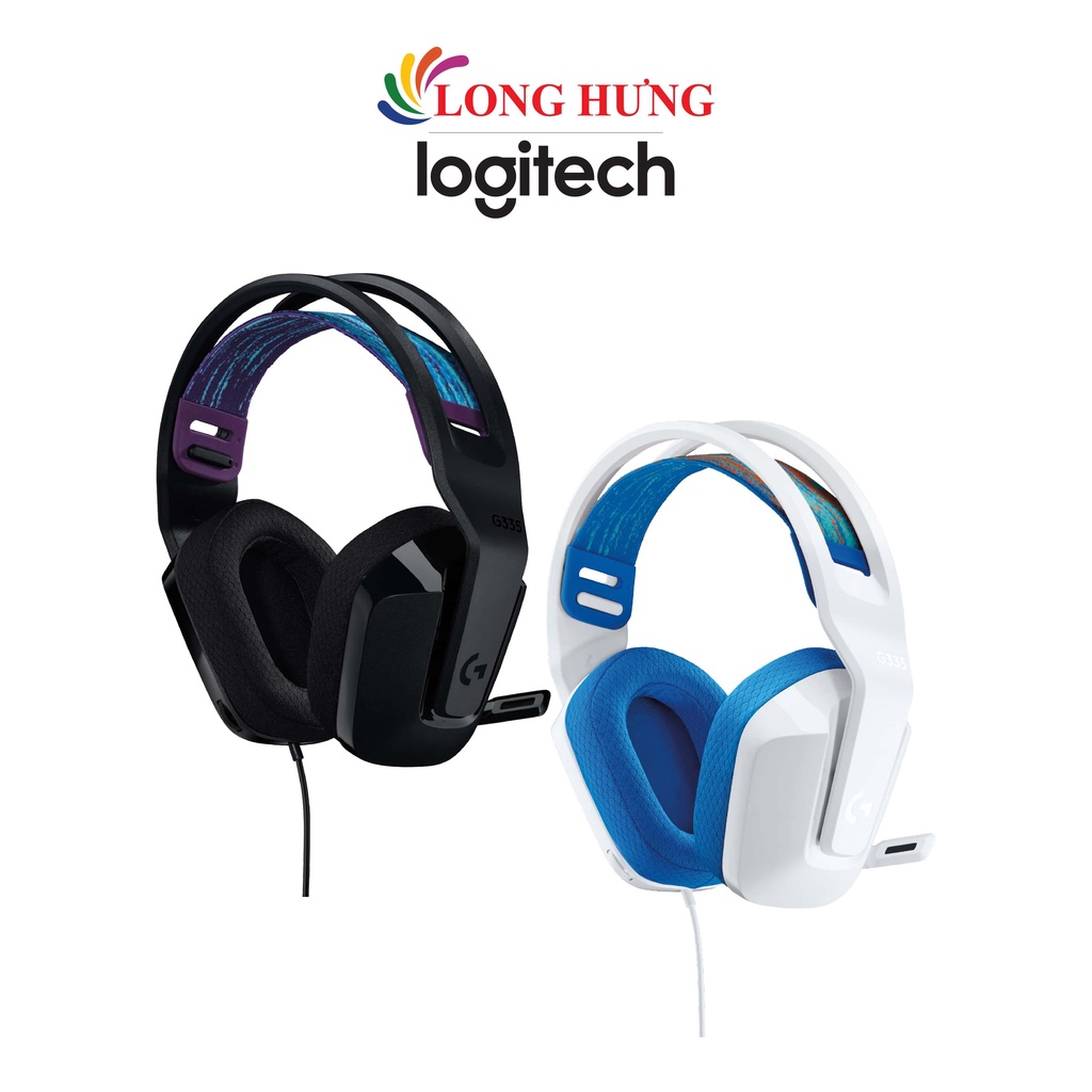 Tai nghe chụp tai có dây Gaming Logitech G335 - Hàng chính hãng