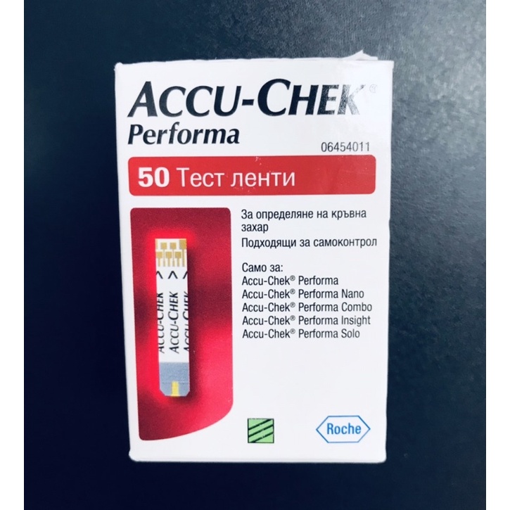 Que đường huyết Accu-Chek Performa (Hộp 50que)