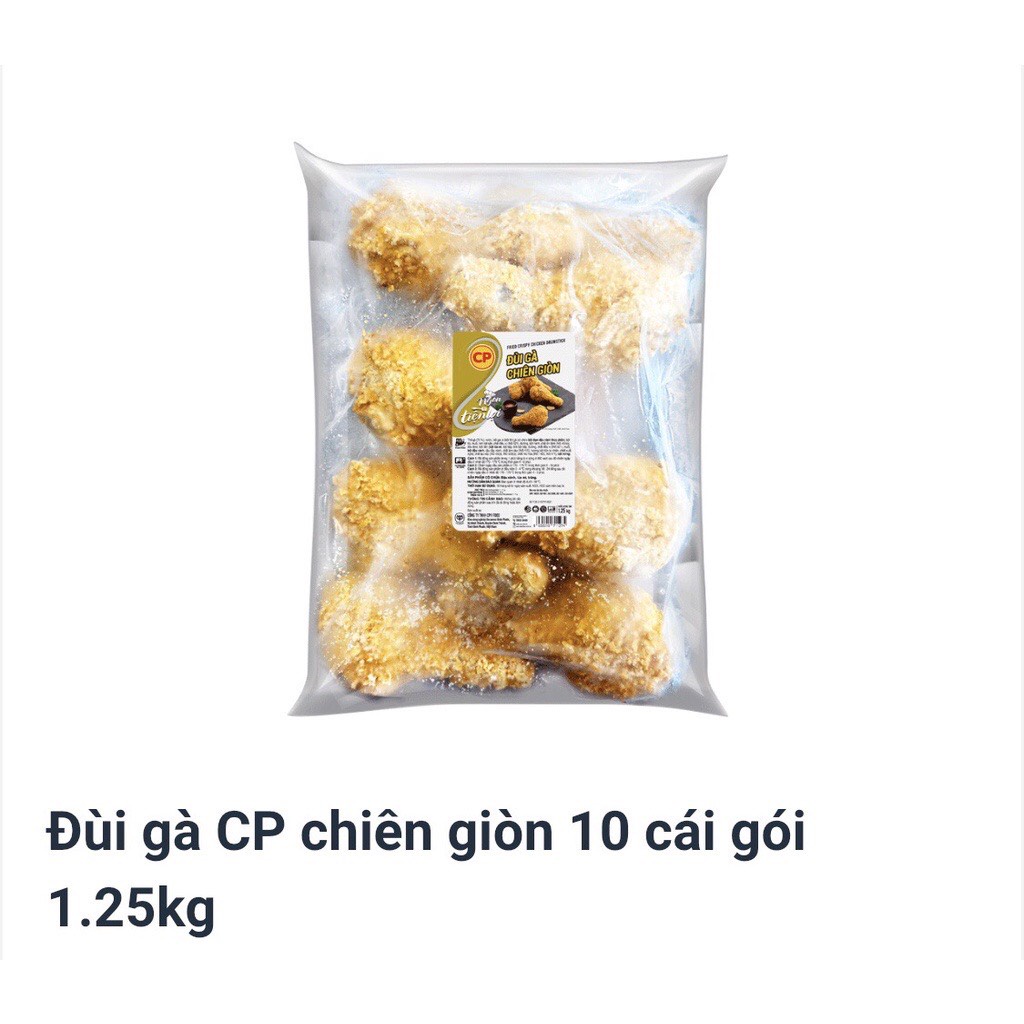 Đùi Gà CP Chiên Giòn 10 Cái Gói 1.25KG