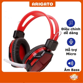 Tai Nghe Chụp Tai Chuyên Chơi Game Qinlian A6 H7 Tomato SK59 jack 3.5 Có Micro Dây Chống Đứt Cho Máy Tính Và Điện Thoại