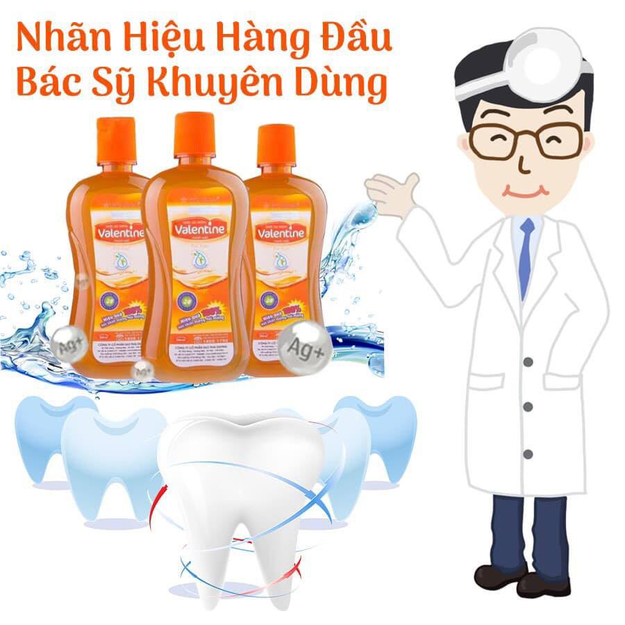 Nước súc miệng ngăn nhiệt miệng, hôi miệng Valentine for Kiss 500ml