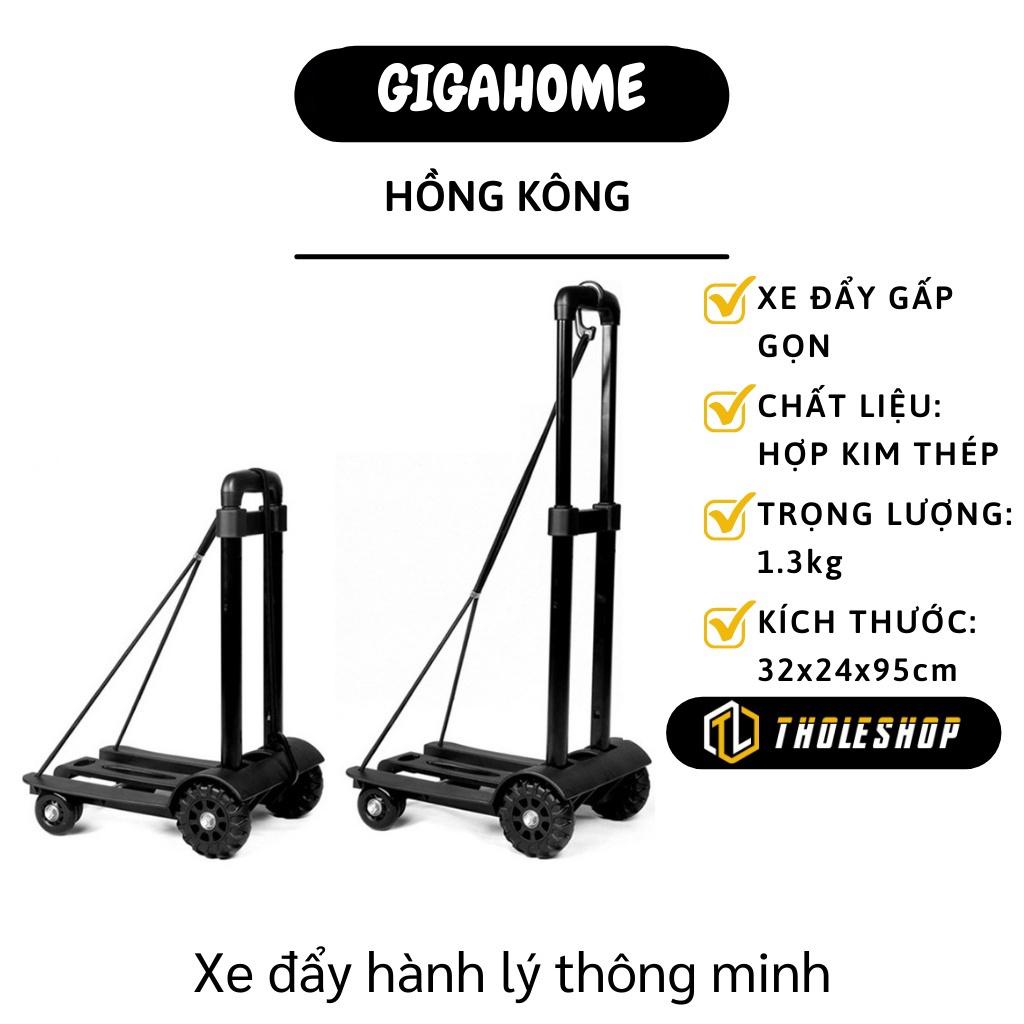 Xe Vận Chuyển Hàng GIGAHOME Xe Đẩy Hành Lý Gấp Gọn Thông Minh Tiện Dụng, Chất Chắn Bền Đẹp 7507