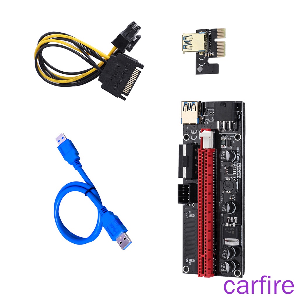Bảng mạch mở rộng PCI-E 1X sang 16X GPU USB 3.0 GPU với 6pin màu xanh dương | BigBuy360 - bigbuy360.vn