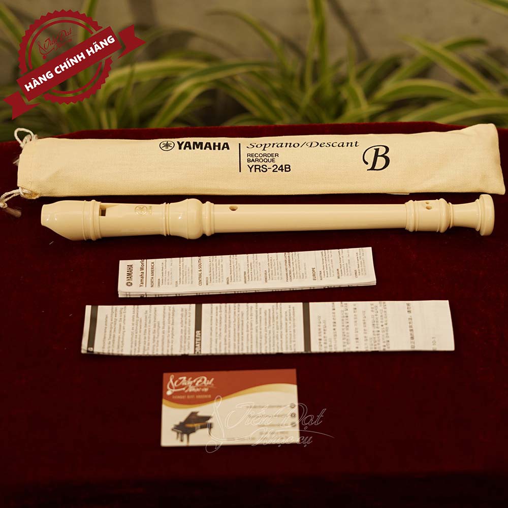Sáo Tiêu Recorder Soprano Yamaha YRS-24B,YRS-20B Chính Hãng, Độ Bền Cao, Chất Liệu ABS An Toàn