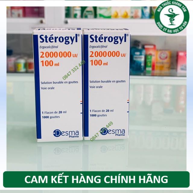 Vitamin D Sterogyl 100ml- bé từ sơ sinh tới 18 tháng của Pháp