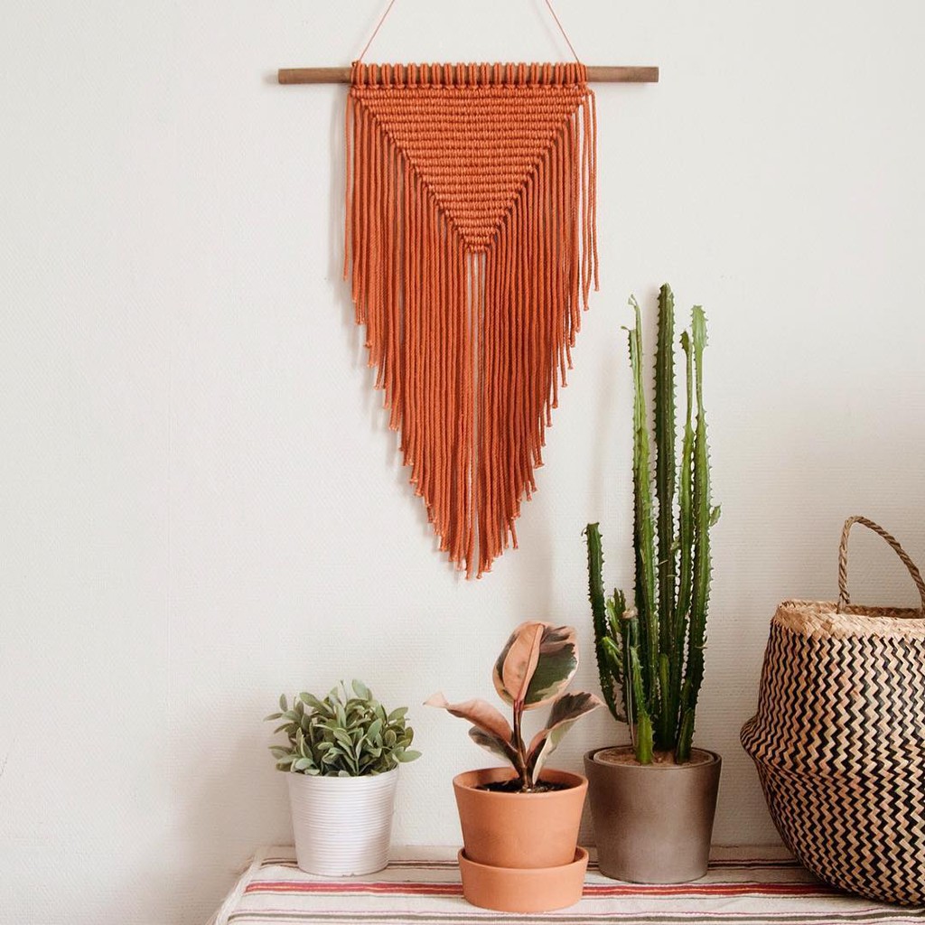 Mành treo tường macrame trang trí Phong cách Vintage