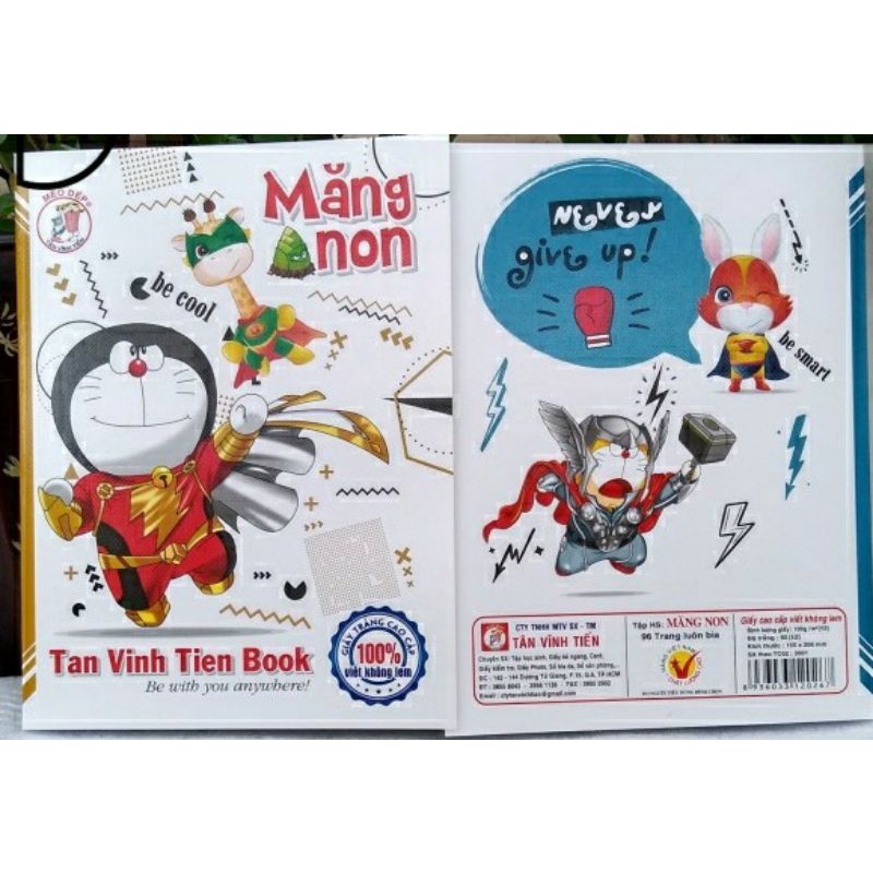 Tập MĂNG NON Tân Vĩnh Tiến 96 trang, 100gsm