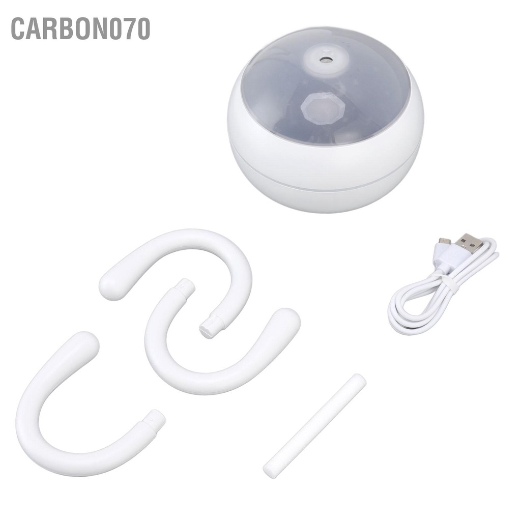 Carbon070 Máy tạo độ ẩm mini USB 200ml Thiết kế hình bạch tuộc 2 chế Tắt tiếng Tiết kiệm không gian Chức năng hẹn giờ ánh sáng ban đêm