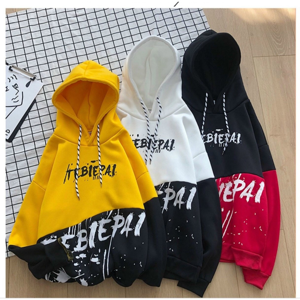 Áo Hoodie Nón Chui Trùm Đầu Nữ Nam Unisex Chất Vải Nỉ Poly Unisex Nam Nữ Vảy Sơn Tebiepal WAH018