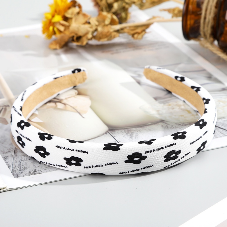 Cài tóc bằng xốp in họa tiết hoa/ chấm bi phong cách Hàn Quốc thanh lịch mới cho nữ