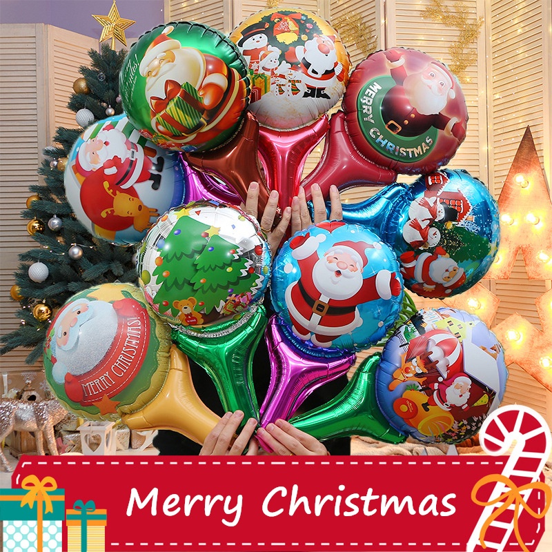 Bong Bóng Lá Nhôm Hình Ông Già Noel / Người Tuyết / Ông Già Noel Nhiều Màu Sắc Trang Trí Giáng Sinh