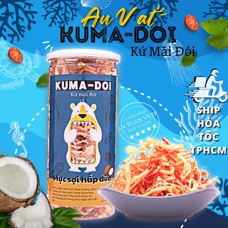 Đồ ăn vặt khô mực hấp dừa xé sợi 300g kuma-doi ăn vặt tuổi thơ sài gòn ngon rẻ