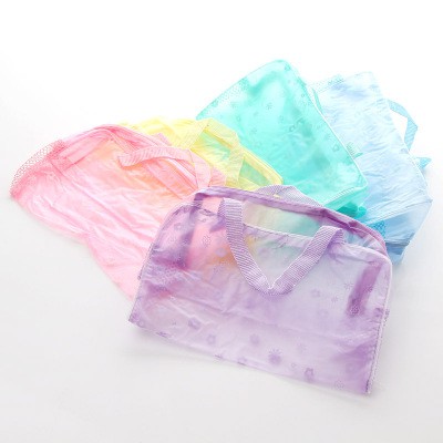 【COD】Túi đựng đồ trong suốt chống thấm nước in họa tiết hoa xinh xắn