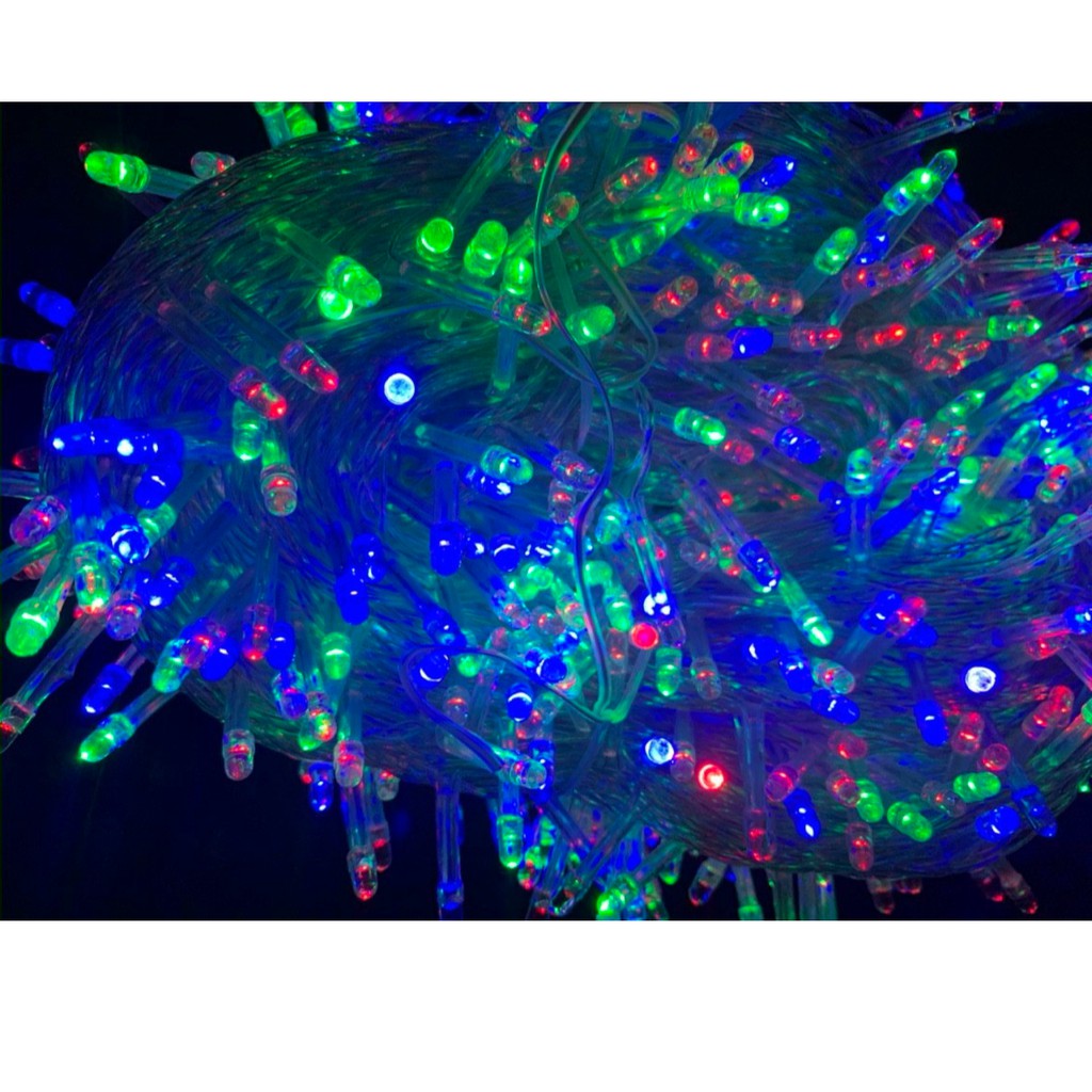 Dây đèn chớp Led Noel 480 bóng  Đục 100m đủ màu - dây chớp nháy 100m RGB,dây led trang trí Noel