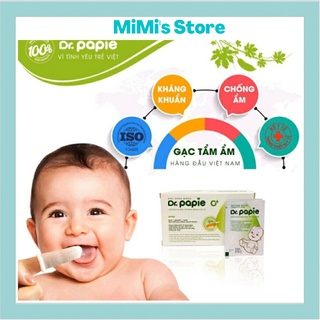 Gạc rơ lưỡi Dr Papie vệ sinh răng miệng / Rơ lưỡi Dr Papie cho bé (30 gói) h
