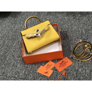 Giảm giá Túi kelly tag bạc  size 19 siêu rẻ