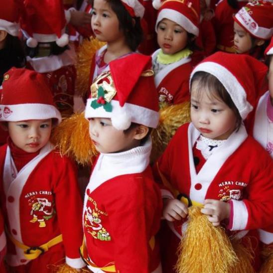 Bộ quần áo ông già Noel cho bé trai - Quần áo hóa trang ông già Noel