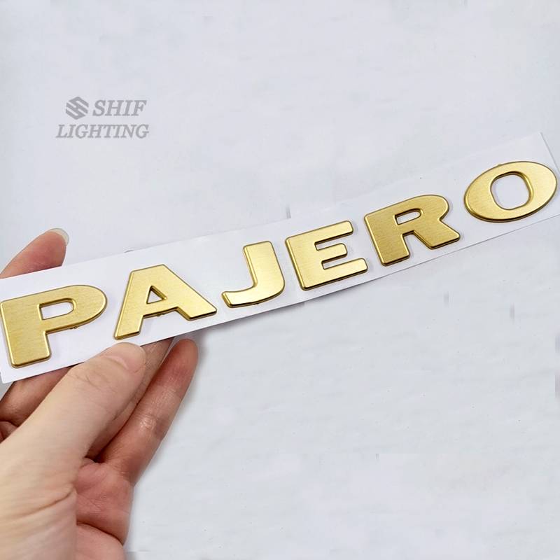 Hình dán chữ Pajero Sport trang trí xe hơi độc đáo