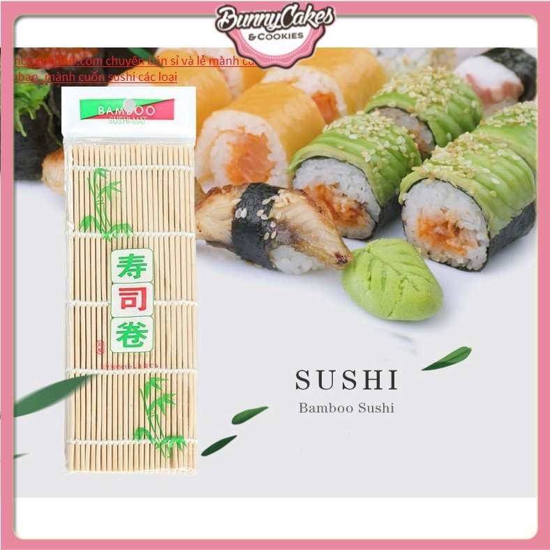 Mành tre cuộn cơm rong biển kimbap