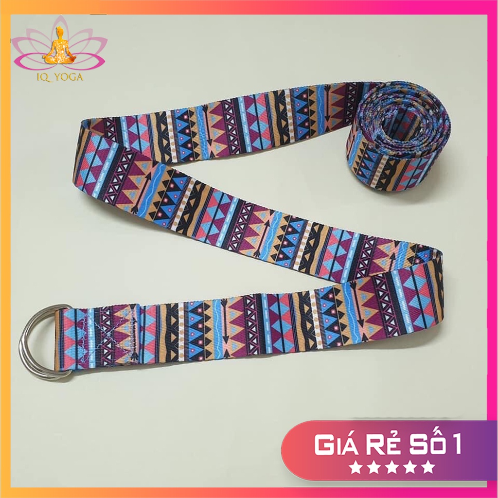 Dây hỗ trợ tập yoga hoa văn dài 2,5m cao cấp