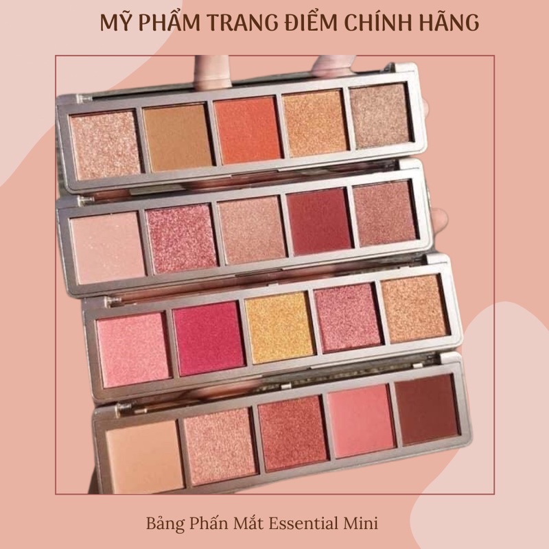 Bảng Phấn Mắt Essential Mini Trang Điểm Ngọt Ngào, Nữ Tính - Eyeshadow Palette