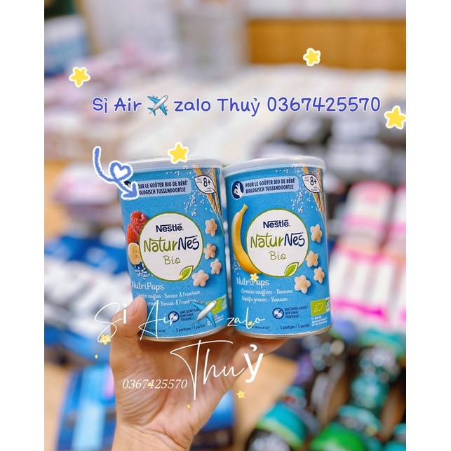 (Sỉ ✈️ sll) Bánh ăn dặm hữu cơ Nestle hình sao cho bé trên 8m