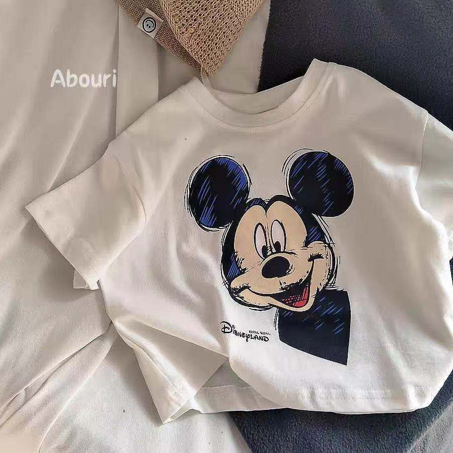 Áo Thun Cotton Ngắn Tay In Hoạt Hình Thời Trang Mùa Hè Hàn Quốc Dành Cho Nữ 2023