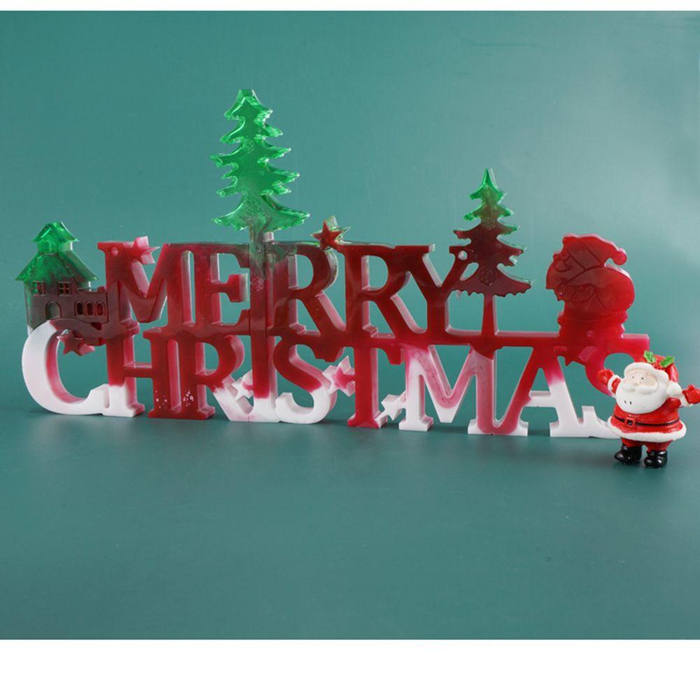 LONTIME 1 Khuôn Nhựa Làm Bánh Hình Cây Thông Giáng Sinh 3D ​ Khuôn Silicone Làm Bánh Tiện Lợi