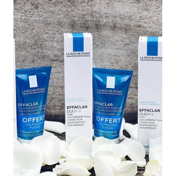 Set kem dưỡng da La Roche Posay Effaclar Duo+ 40ml + sữa rửa mặt effaclar 40ml