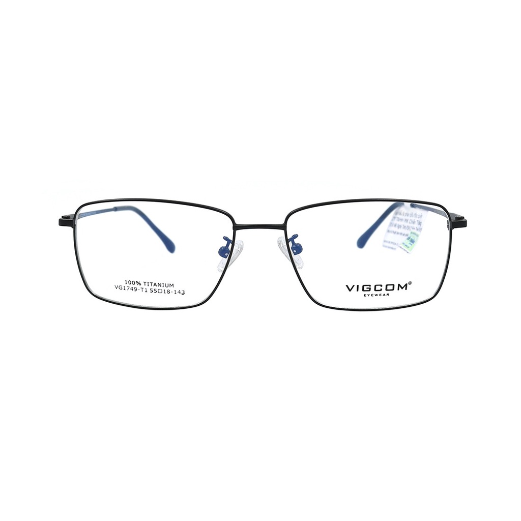 Gọng kính nam nữ thời trang Vigcom VG1749 T1 nhiều màu chính hãng, thiết kế dễ đeo bảo vệ mắt