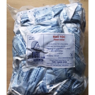 Bao tóc/ nón xếp tiệt trùng dùng 1 lần