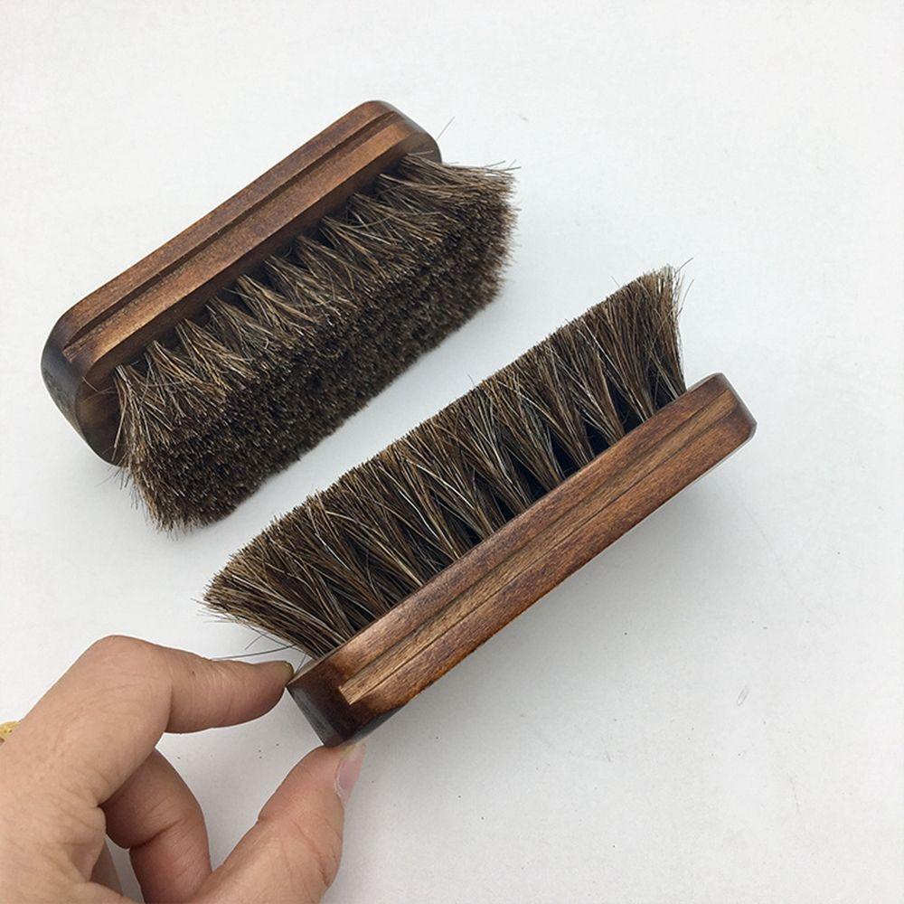 Bàn Chải Đánh Bóng Giày Bằng Lông Ngựa Màu Đen Tiện Dụng