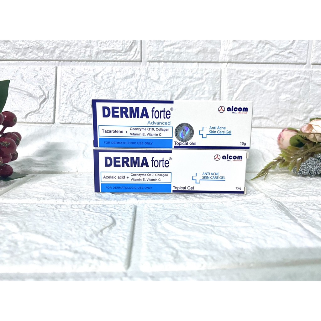 Derma Forte Advanced Chính Hãng- Gel Giảm Mụn Thâm Viêm Giúp Làm Sáng Phục Hồi Da Tuýp 15gr