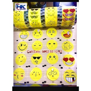CUỘN MÀNG ÉP LY NHỰA IN SẴICON Mặt cười  - GỬI MẪU NGẪU NHIÊN 1 TRONG 4 HÌNH TRÊN ms 527