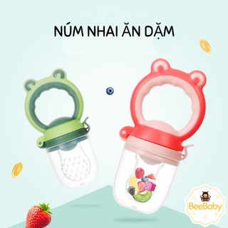 Túi nhai ăn dặm ăn dặm chống hóc có 3 núm nhai cho bé từ 6 tháng đến 2 tuổi