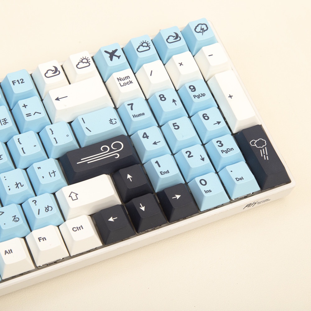 GMK Nimbus Keycaps Cherry Profile PBT DYE SUB Nhật Bản Bàn phím cơ học Keycap 143 Phím