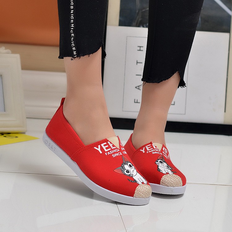 Giày slip on mèo cá tính , giày lười NỮ - GTTG29 siêu xinh | BigBuy360 - bigbuy360.vn
