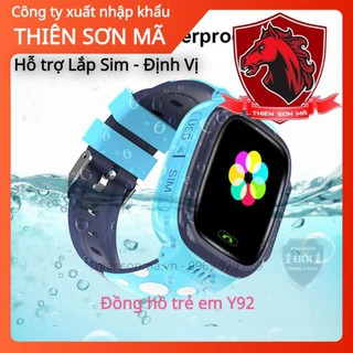 Đồng hồ thông minh trẻ em Y92 chống nước Có Tiếng Việt Định Vị Lắp sim nghe gọi