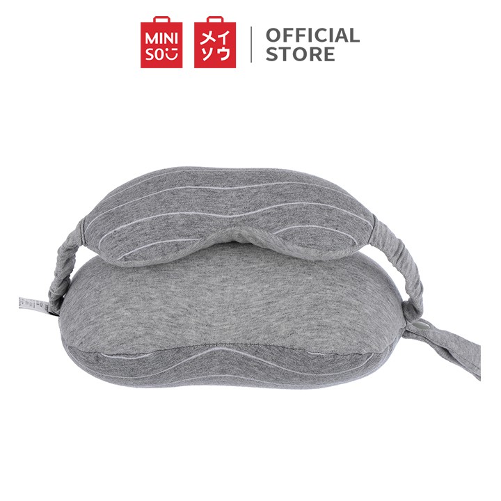 Gối tựa cổ Miniso kèm bịt mắt - Hàng chính hãng