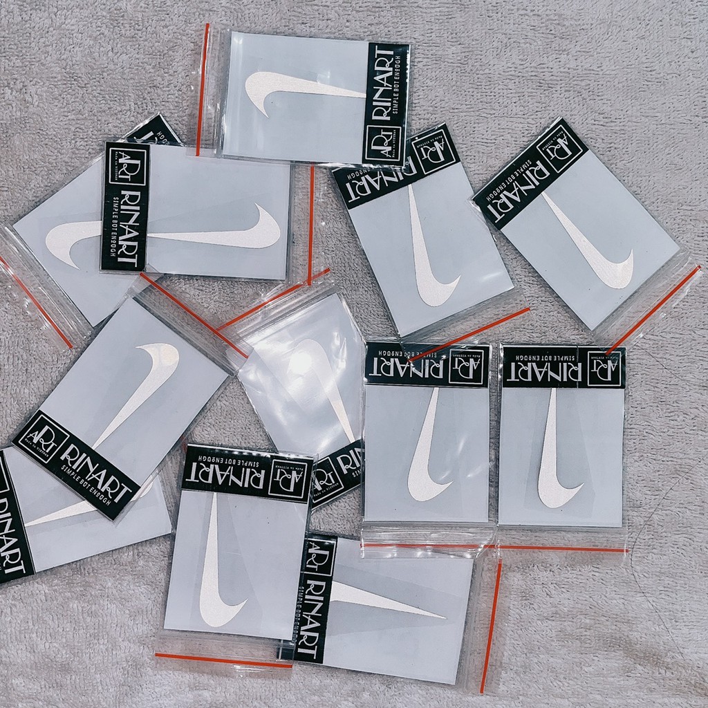 Decal ủi nike móc ngược phản quang độc lạ | Logo Sticker Patch in áo ủi trực tiếp lên vải