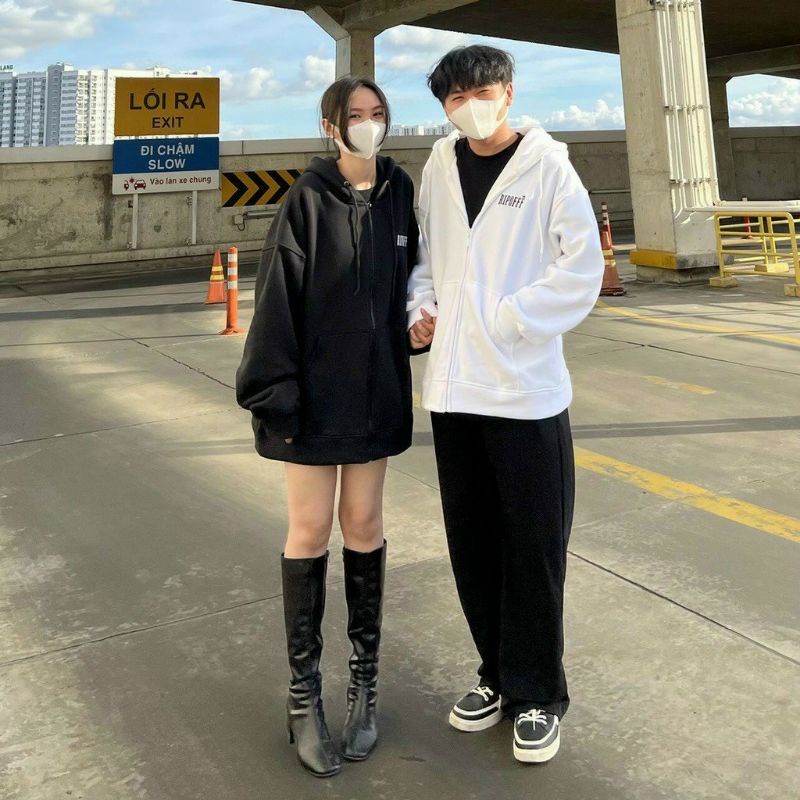 Áo khoác Hoodie RIPOFF form rộng nam nữ unisex chất nỉ bông - sayhey clothing