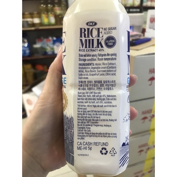 Sữa Gạo Rice Milk chai 500ml Hang Quốc date 2024