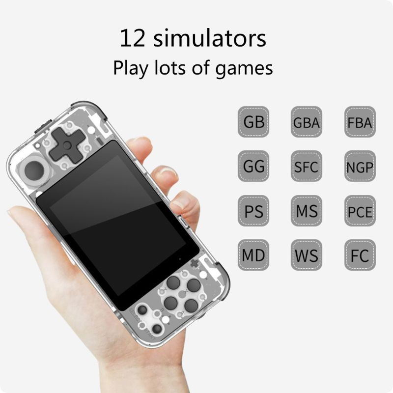 Máy chơi game cầm tay POWKIDDY Q90 màn hình 3 IPS 12 hỗ trợ PS1 3D
