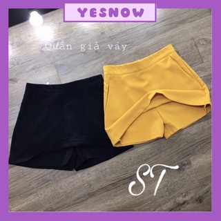 Quần giả váy hàng đẹp có 2 màu vàng - màu đen - Quần giả váy chữ a trẻ trung năng động